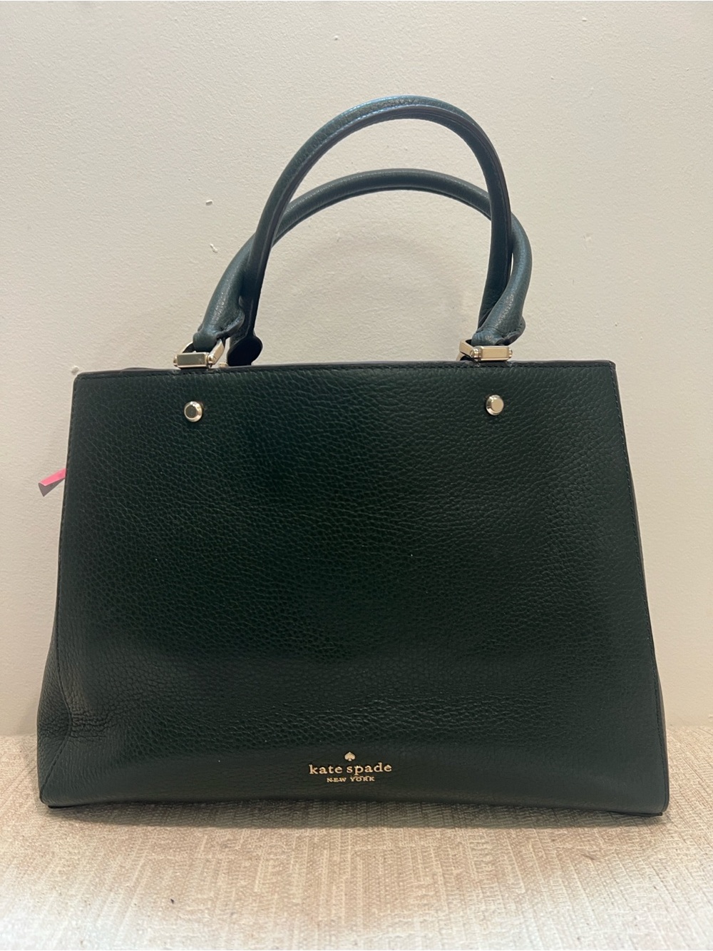 kate spade Forest Green Pebbled Leather Satchel